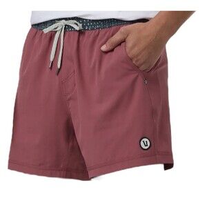 Vuori Men’s Kore Lined Shorts 5" Inseam Color Saltwater Red Sz XXL New w/tag